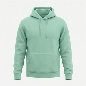 Hoodie polaire streetwear d'hiver personnalisé, coupe oversize à épaules tombantes, effet vintage délavé et usé, 100% coton pour hommes - Product Image 1
