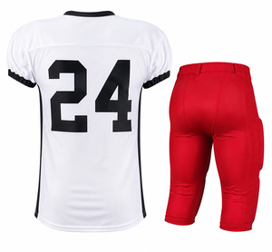 Wholesale Custom Sublimation Polyester Breathable High Quality Solid Color Slim Fit American Football Uniform - Product Image 3