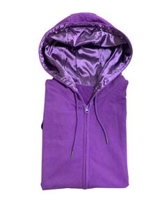 Sweatshirts d'hiver en molleton de soie et de coton satiné pour hommes de grande taille XS Logo personnalisé broderie techniques de bouffée vente en gros - Product Image 4