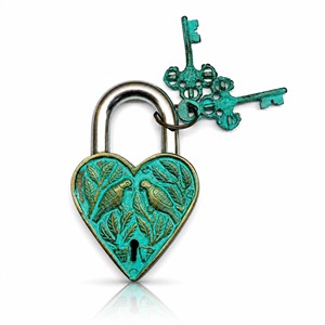 Best Quality Vintage Style Metal Padlock with 2 <b>Keys</b> Antique Design Functional Lock for Home Decor and Collectors Usage Item - Product Image 2