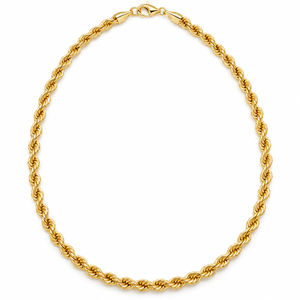สร้อยคอทองคำแท้ 14K แบบเชือก สำหรับผู้หญิงและผู้ชาย ผู้ผลิตเครื่องประดับชั้นดีตามสั่ง - Product Image 2