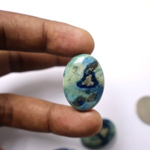 Cabujón de Afganita Azul Fuego de Alta Calidad, Lote a Precio Mayorista, Piedra de Cristal Pulida Hecha a Mano para Anillos, Colgantes y Fabricación de Joyas - Product Image 3