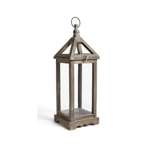 Lanterne suspendue en bois et métal pour la maison, les mariages, les décorations de Noël, taille personnalisée - Product Image 6
