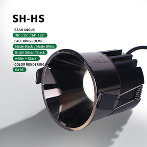 5W 7W 10W 12W Ángulo de haz múltiple 15 ° /24 ° /36 ° /55 °   Foco <span class=keywords><strong>LED</strong></span> Empotrable Comercial Multicolor con Alto CRI Ra98 - Product Image 1