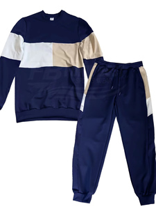FONILBEST SPORTS WEARS Ensemble décontracté d'été pour hommes, tricoté, respirant, haute qualité, 100% polyester, couleur unie, manches longues, col rond - Product Image 5