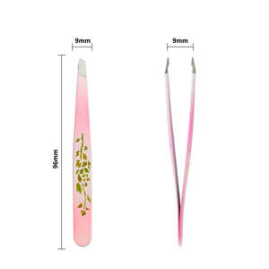 Pinzas para Cejas de Acero Inoxidable Reutilizables de Alta Calidad Profesional con Punta Inclinada ANAAIF - Product Image 4