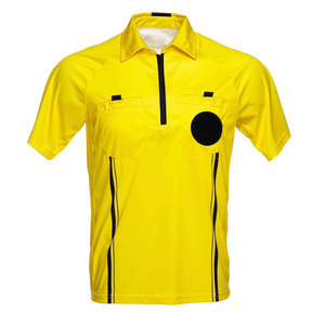 ชุดกรรมการฟุตบอลมืออาชีพใหม่ ผ้าโพลีเอสเตอร์ 100% ระบายอากาศได้ดี เสื้อเจอร์ซีย์ฟุตบอลสำหรับกรรมการ - Product Image 1