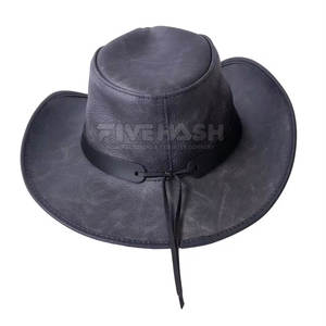 Chapeaux de cheval entièrement personnalisés sur mesure, chapeaux de brousse, chapeaux de cowboy en cuir sur mesure, tendance du moment, fabriqués au Pakistan - Product Image 5