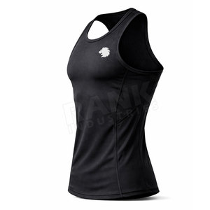 Proveedor de Pakistán, Camiseta Deportiva Transpirable de Punto Personalizada para Hombre, Chaleco de Gimnasio para Correr en Verano - Product Image 4