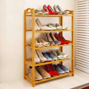 Wooden <b>Shoe</b> <b>Rack</b> for Home Multipurpose <b>Shoes</b> Chappal Slippers Organizer Stand Durable Space-Saving <b>Storage</b> - Product Image 4