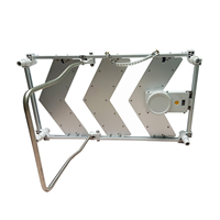 Panneau de signalisation LED OWLEYE en forme de flèche, sur pied, en aluminium, avec réflecteur haute intensité, lumière d'avertissement temporaire pour chantier