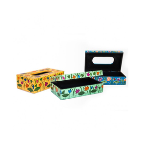 Best <b>Storage</b> Solution Enamel Print Wood Tissue <b>Box</b> Handcrafted Multiple Color & Printed Wooden Tissue <b>Box</b> At wholesale - Product Image 2