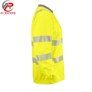 Sudadera de trabajo con logotipo personalizado para hombre, sudadera reflectante de alta visibilidad con cuello redondo al por mayor, sudadera de lana para hombre y mujer para invierno - Product Image 6