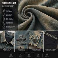 Veste en jean sur mesure RICHTALK SPORTS pour homme, modèle 2026, la plus vendue, écologique, respirante, design avant-gardiste, haute qualité, prix abordable
