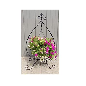 Panier suspendu en métal de qualité supérieure pour la décoration de la maison, couleur noire, panier suspendu pour plantes pour la décoration du jardin à bas prix - Product Image 3