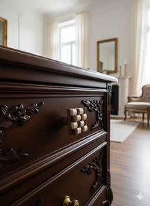 Tiradores de Muebles Modernos Hechos a Mano, Ecológicos, de Resina y Madera, Decorativos para Cajones, Puertas de Armarios y Cocinas - Product Image 5