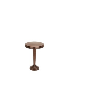 Mesa Auxiliar Redonda Clásica de Metal con Encanto Vintage y Patas Resistentes, Perfecta para Decoración de Salón, Oficina o Recepción - Product Image 1