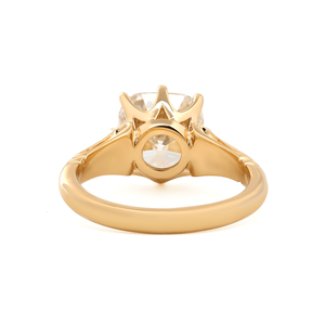 Elongated 3ct <b>Cushion</b> Old Mine Cut Lab Diamond Engagement <b>Ring</b> Handcrafted Filigree Solitaire <b>Ring</b> Cathedral Shank <b>Wedding</b> <b>Ring</b> - Product Image 5