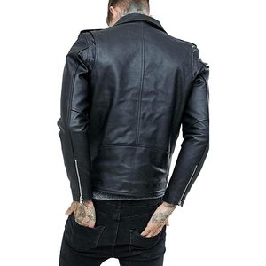 Chaqueta de Cuero para Motociclista, Estilo Casual de Invierno para Hombre, Nueva Moda Urbana, Cuello Personalizado, Tallas Grandes, Precio Bajo de Fábrica - Product Image 6