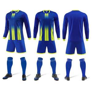 Maillot de football de la ligue, vente en gros, nouveau maillot de football vierge à manches longues pour hommes, ensemble personnalisé avec impression de nom et de numéro - Product Image 5