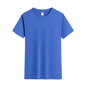 Camiseta de verano para hombre, delgada, de secado rápido, con logotipo personalizado bordado e impreso OEM. - Product Image 1