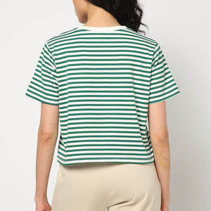 Camiseta Corta Verde para Mujer, Corte Regular, Casual, Primavera, Ecológica, Suave, Transpirable, de Secado Rápido, Top de Moda - Product Image 3