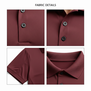 Camisa de Hombre, Corte Slim Fit Personalizado, Tela de Poliéster y Algodón, Logotipo Frontal, Cuello con Botones, Manga Corta, Servicio OEM - Product Image 6
