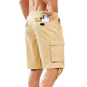 Pantalones Cortos Cargo para Hombre de la Mejor Calidad, Personalizados, de Algodón, Estilo Casual de Verano, Rectos, con 6 Bolsillos, al por Mayor, OEM - Product Image 3