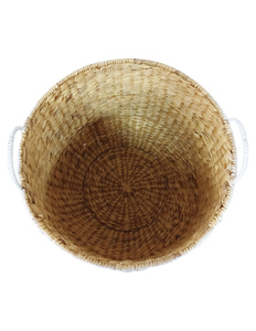 Panier de rangement en jacinthe d'eau, ensemble de bacs tissés, panier rustique moderne pour la cuisine, la buanderie et la décoration intérieure - Product Image 2