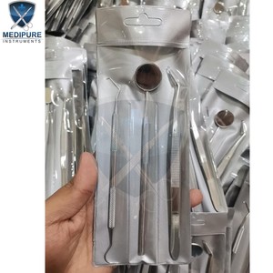 Kit de Examen Dental, Instrumentos Dentales de Precisión para Diagnóstico Oral, Espejo, Sonda, Raspador, Juego de Herramientas para Dentistas - Product Image 3