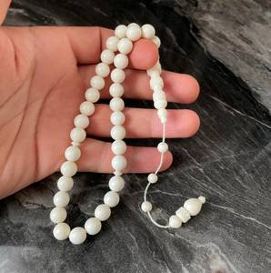 Cuentas de Oración Islámicas de Hueso de Camello Auténtico, Tasbih Ecológico Hecho a Mano, 33 Cuentas, Misbaha Tasbeeh de 10 mm - Product Image 3