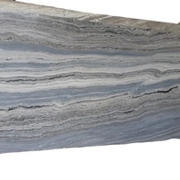 Grandes dalles de marbre Dolomite bleu rivière moderne, polies, pierre naturelle haute résistance, comptoirs, garantie 2 ans, conception modèle 3D