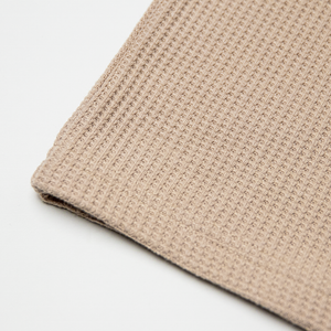 T-shirt à manches courtes pour hommes de couleur beige dans le tissu de coton côtelé T-shirt de polo personnalisé en coton Slim Fit pour homme pour l'impression - Product Image 3