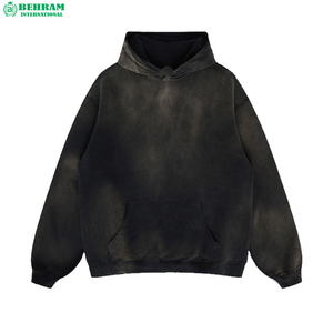 Confortable Élégant Pratique À Capuche Hommes 400gsm boxy Blanc Avant 2 Poches À Capuche Fabricant Heavyweight Cropped hoodies hommes - Product Image 1