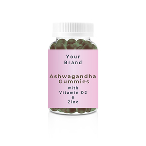 Latest Stock Arrival of 100% Natural Cherry Flavor Ashwagandha <b>Gummy</b> <b>Candy</b> with D2 Zinc for Immune & Stress Support - Product Image 1