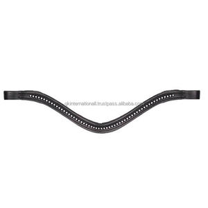 สายหนังรูปตัววีประดับเพชรรูปตัววีประดับพลอยเทียมแวววาว - Product Image 2