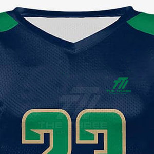 Camiseta de Fútbol Americano Transpirable de Alta Calidad, Manga Corta, Logotipo Personalizado, Impresión por Transferencia de Calor, Absorbe la Humedad, Ecológica - Product Image 5