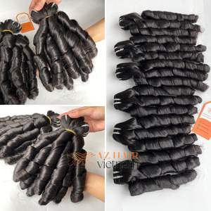 Les extensions de cheveux humains vietnamiens noirs 1B Funmi Wave ont recueilli des donneurs de haute qualité pour les femmes - Product Image 6