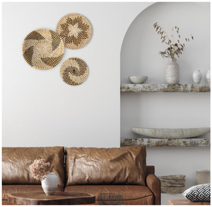 Seagrass Basket <b>Wall</b> <b>Decor</b> <b>Hanging</b> <b>Wall</b> Decoration Storage Baskets ANGLE - Product Image 5