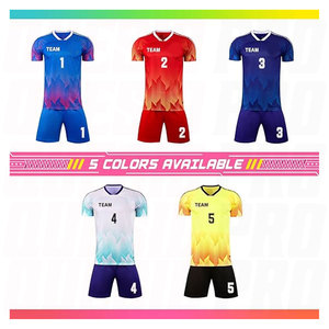 เสื้อฟุตบอลแบบกำหนดเองสำหรับผู้ชายและผู้หญิง ชุดทีมฟุตบอลเด็กแบบสั่งทำพิเศษ เสื้อฟุตบอลระบายอากาศได้ดี พร้อมชื่อและหมายเลข - Product Image 4