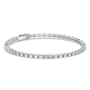 REYES – Bracelets de tennis personnalisés en argent sterling 925, 3 carats, en moissanite, pour elle et lui, accessoires cadeaux de mariage pour femmes, bijoux fins - Product Image 1