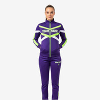 Survêtement de cheerleading en tissu extensible respirant avec impression par sublimation, tenue d'échauffement pour la danse, survêtement personnalisé pour équipe de filles