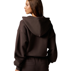 Conjunto Deportivo de Dos Piezas para Mujer con Sudadera con Cremallera Completa y Pantalones Rectos Relajados con Cintura Ajustable, Ideal para Descansar, Viajar y Uso Diario - Product Image 4