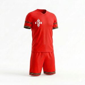 Maillot de football personnalisé pour homme, manches courtes, 100 % polyester, respirant, séchage rapide, qualité supérieure 2026, avec logo personnalisé, été, OEM - Product Image 2