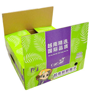 High Quality Ventilated Design Self Erecting Cardboard <b>Box</b> Sweet Potato Export Durable <b>Recycled</b> Material Flexo Printing Cocojune - Product Image 2