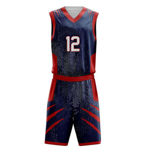 Tenue de basketball personnalisée pour hommes, kit d'équipe de club, nouveau design, uniforme de basketball respirant et professionnel sur mesure - Product Image 2