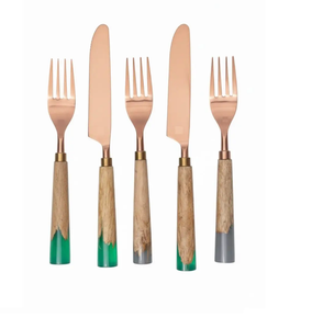Unique style Design Stainless Steel Resin Handle Flatware <b>set</b> Resin <b>Cutlery</b> <b>set</b> Steel Flatware <b>set</b> Resin Flatware <b>set</b> - Product Image 2