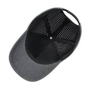 Casquette Snapback Unisexe Réglable à Visière Plate en Polyester Respirant pour Adulte, Grise, Quatre Saisons, Usage Extérieur, Transfert Thermique - Product Image 3