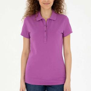 Summer New Solid Color Polo Shirts Polo Collar Business Casual for Women's Clothing Polo Shirts 100% Cotton Polyester OEM ODM - Product Image 4