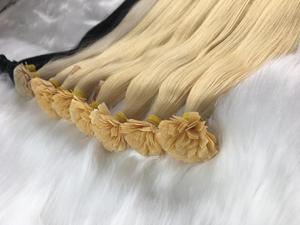 Vente directe du vendeur Meilleur prix Pré-collé kératine pointe plate Extensions de cheveux humains - Product Image 5